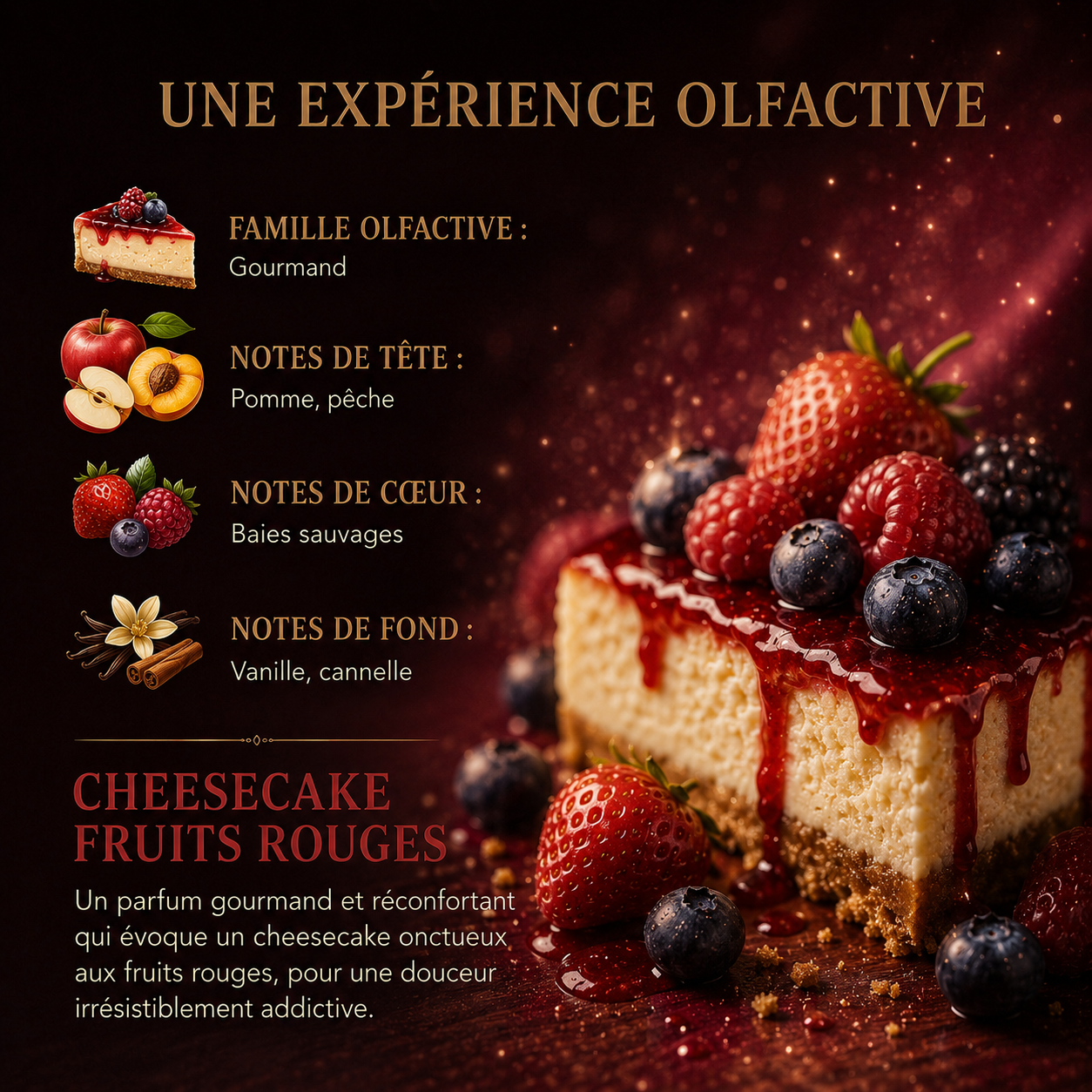 Fondant parfumé Cheesecake fruits rouges Bakonette Bakougie — vue complémentaire 5
