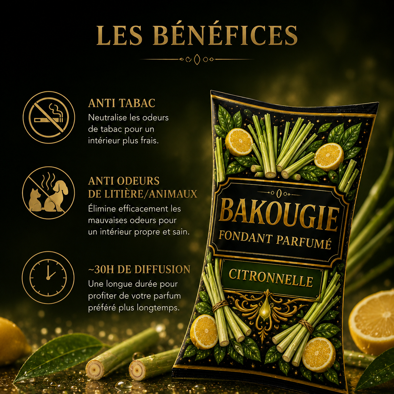 Fondant parfumé Citronnelle Bakonette Bakougie — vue complémentaire 2