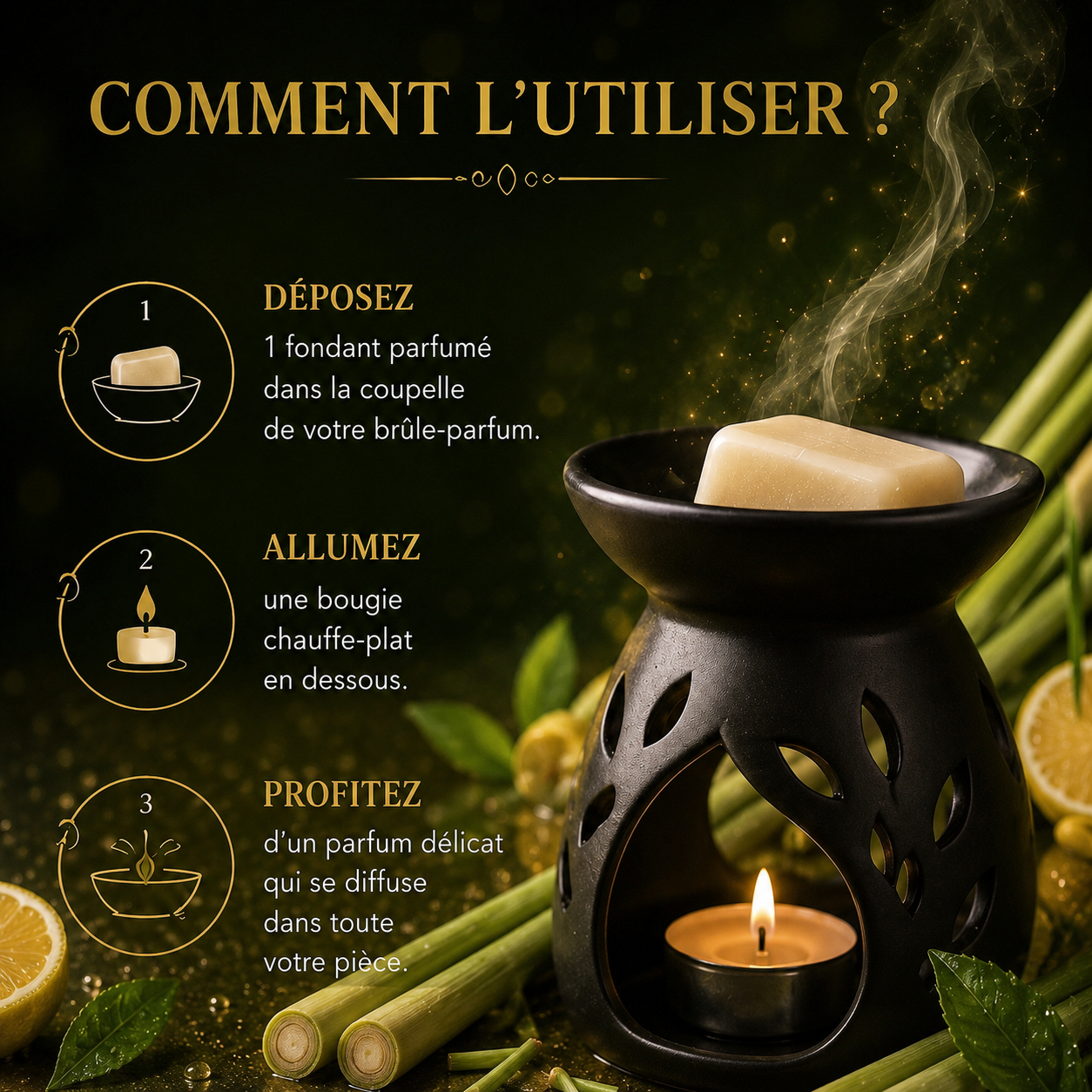Fondant parfumé Citronnelle Bakonette Bakougie — vue complémentaire 3