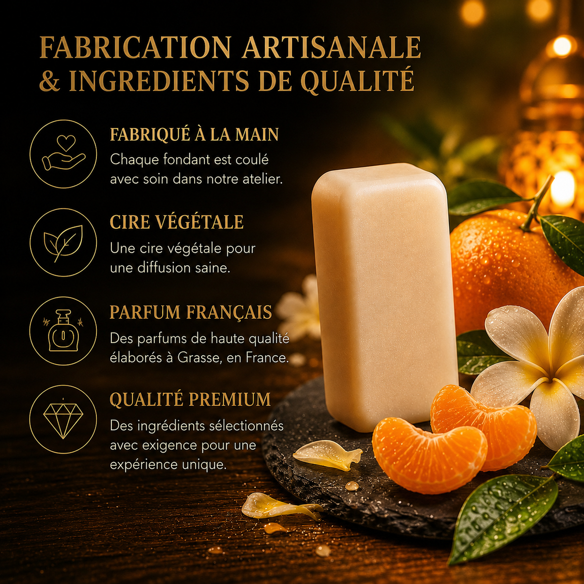 Fondant parfumé Clémentine monoï Bakonette Bakougie — vue complémentaire 4