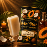 Fondant parfumé Coco et Papaye Bakonette Bakougie