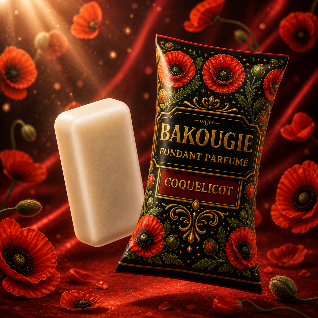 Fondant parfumé Coquelicot Bakonette Bakougie