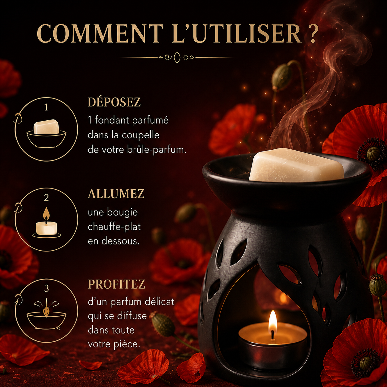Fondant parfumé Coquelicot Bakonette Bakougie — vue complémentaire 3