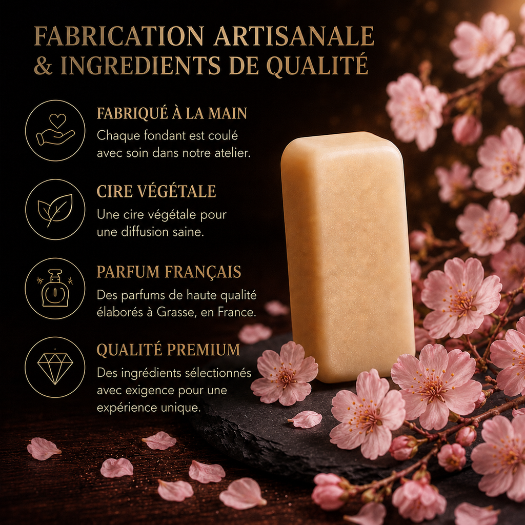 Fondant parfumé Fleur de cerisier Bakonette Bakougie — fabrication française