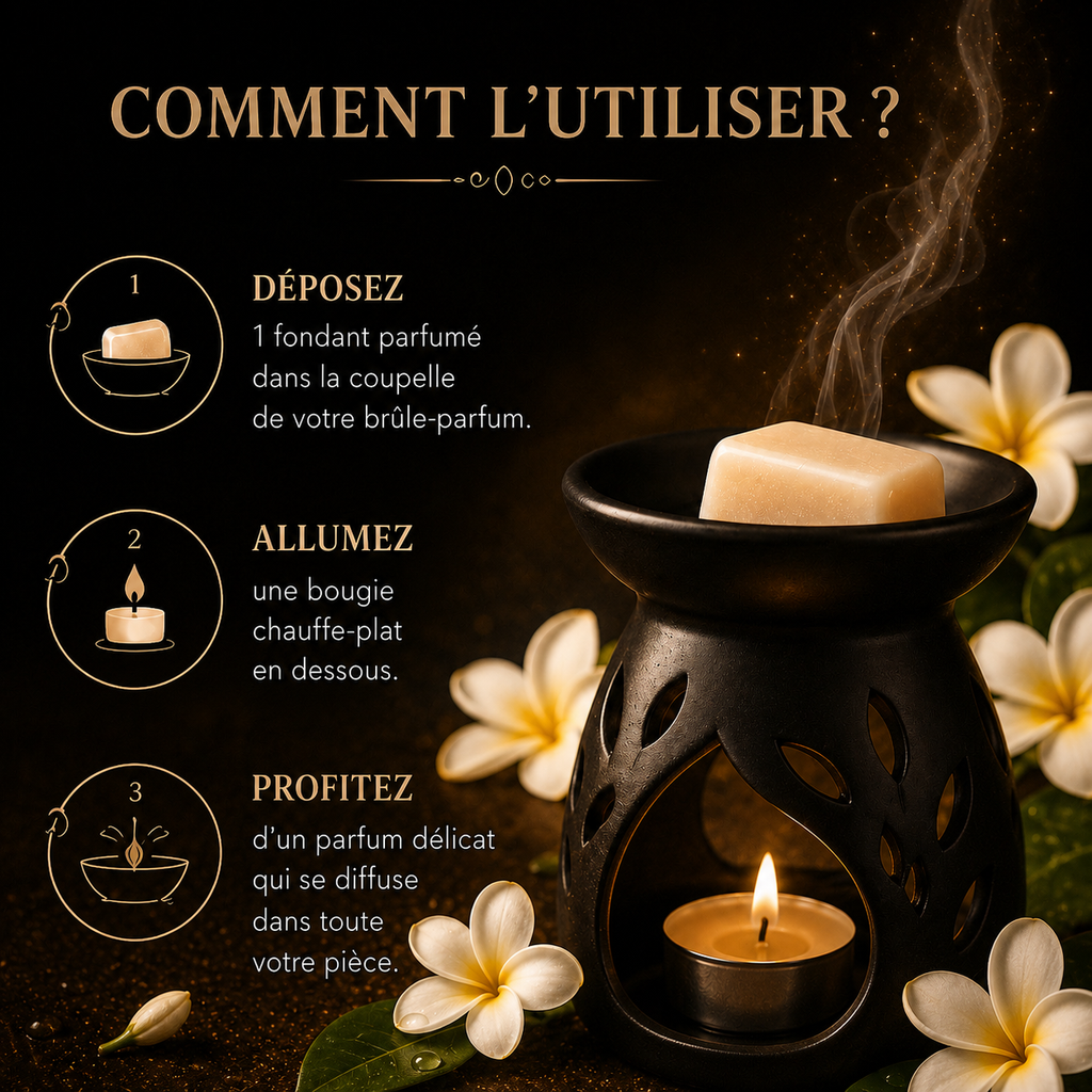 Fondant parfumé Fleur de tiaré Bakonette Bakougie — cire florale artisanale