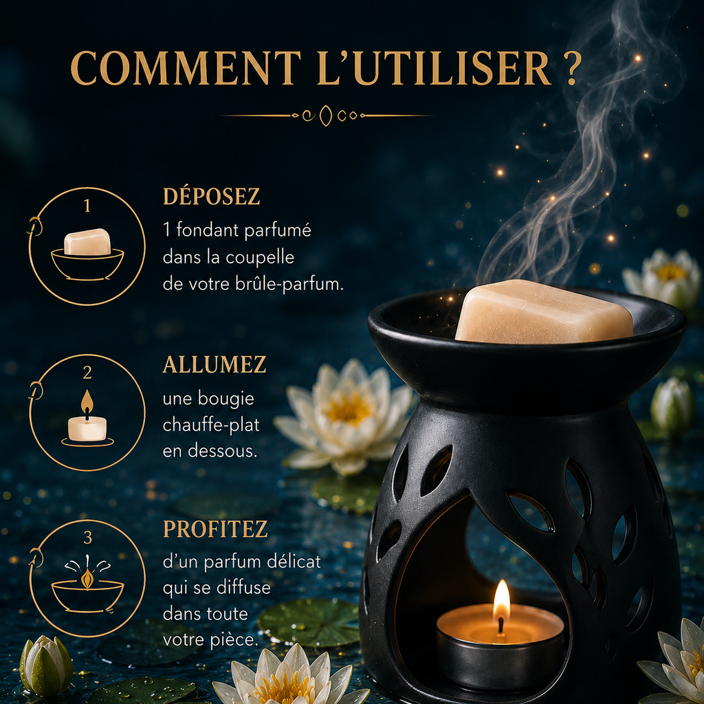Fondant parfumé Fleur d’eau Bakonette Bakougie — cire végétale et parfum marin