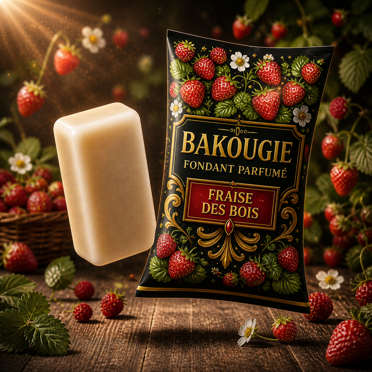 Fondant parfumé Fraise des bois Bakonette Bakougie