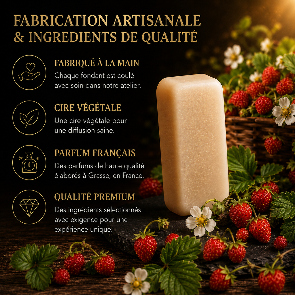 Fondant parfumé Fraise des bois Bakonette Bakougie — fabrication artisanale