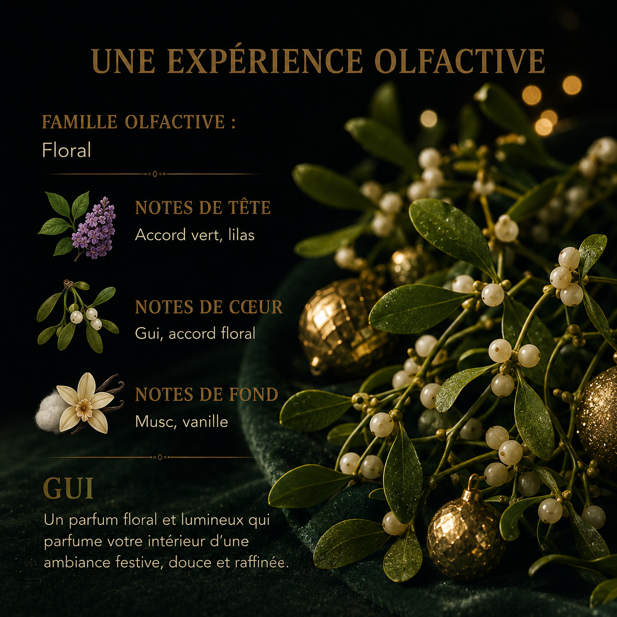 Fondant parfumé Gui Bakonette Bakougie — notes florales, musquées et vanillées