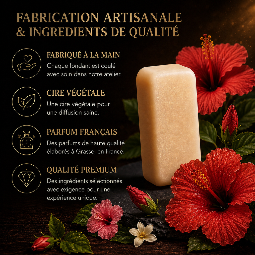 Fondant parfumé Hibiscus Bakonette Bakougie — fleurs exotiques