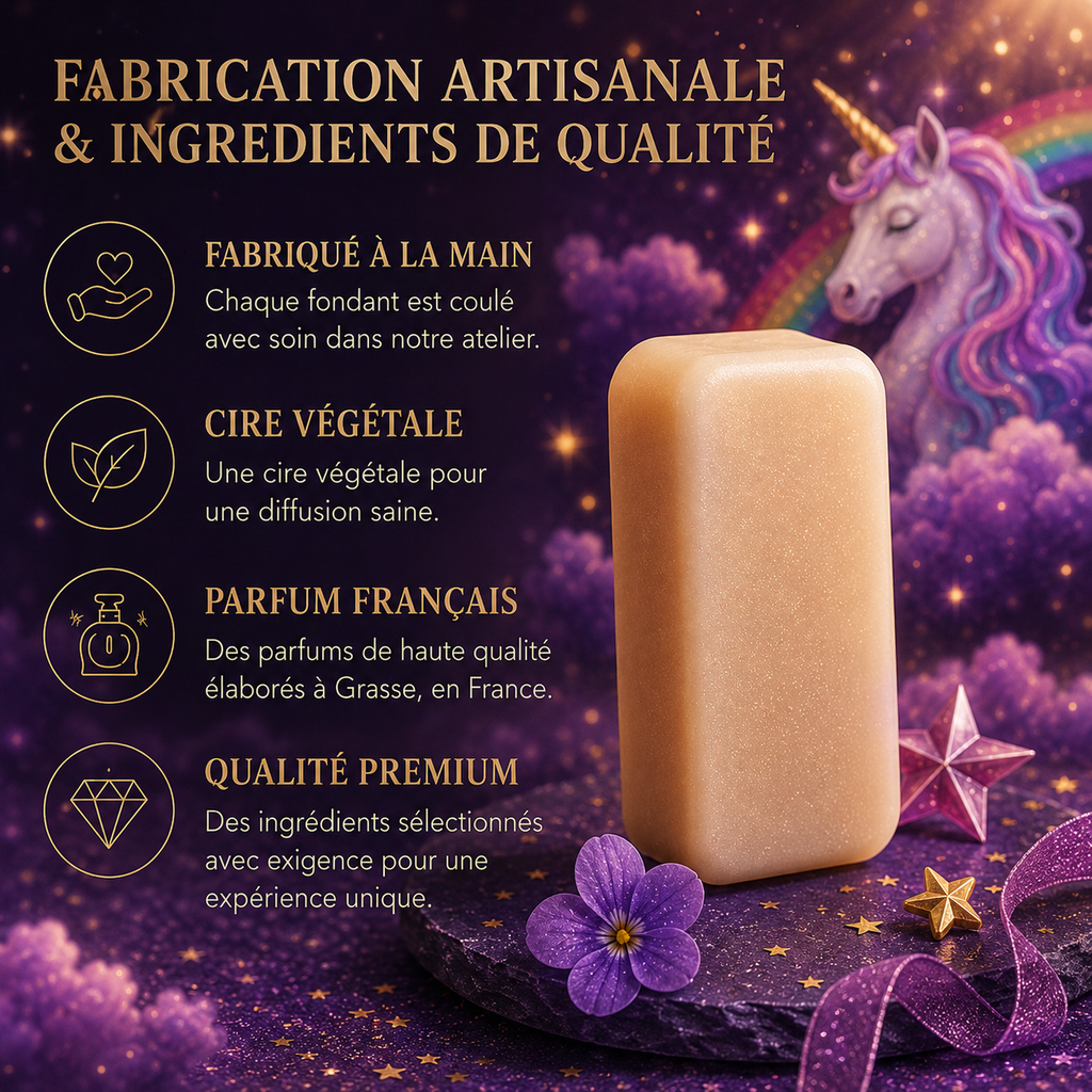 Fondant parfumé Licorne Bakonette Bakougie — fabrication artisanale