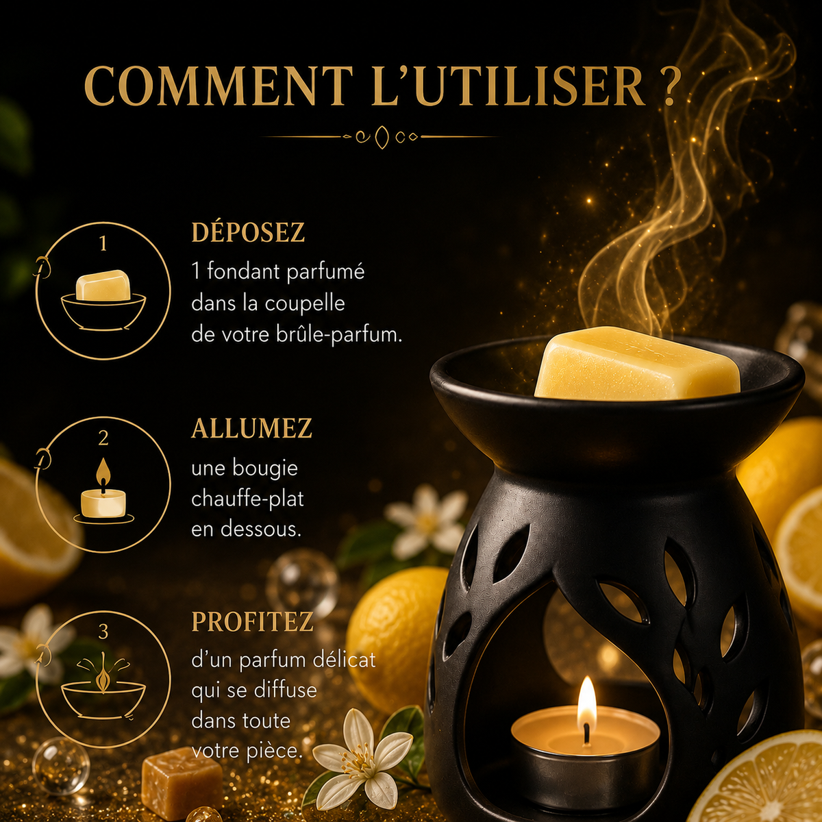 Fondant parfumé Limoncello Bakonette Bakougie — ambiance citronnée et gourmande