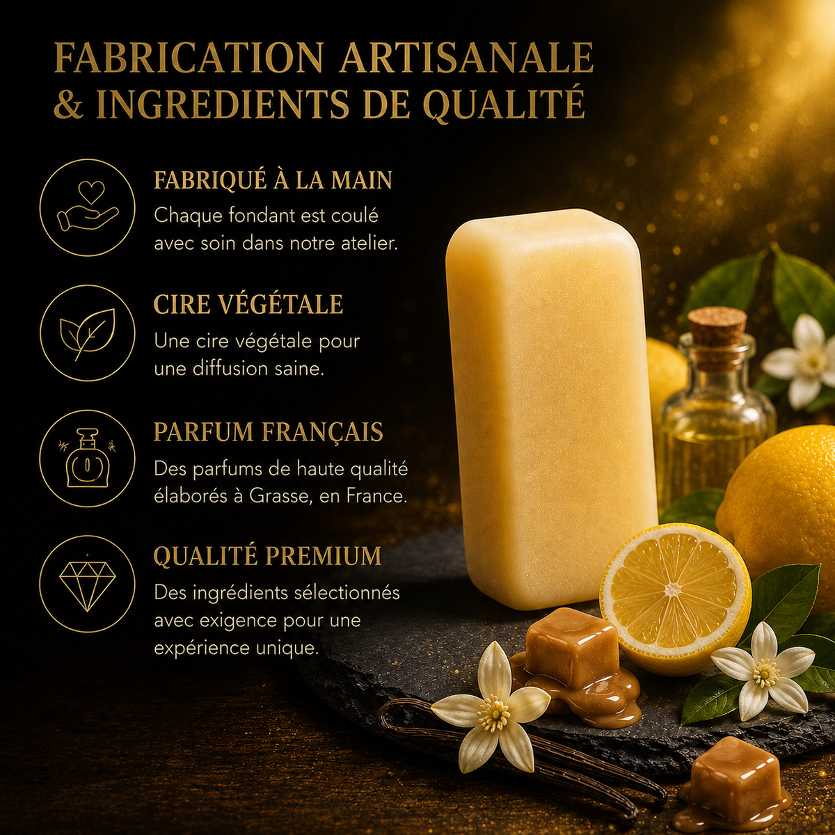 Fondant parfumé Limoncello Bakonette Bakougie — fabrication française