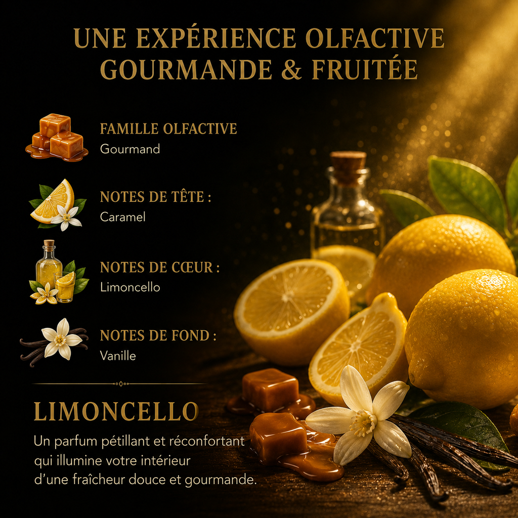 Fondant parfumé Limoncello Bakonette Bakougie — notes de citron, caramel et vanille