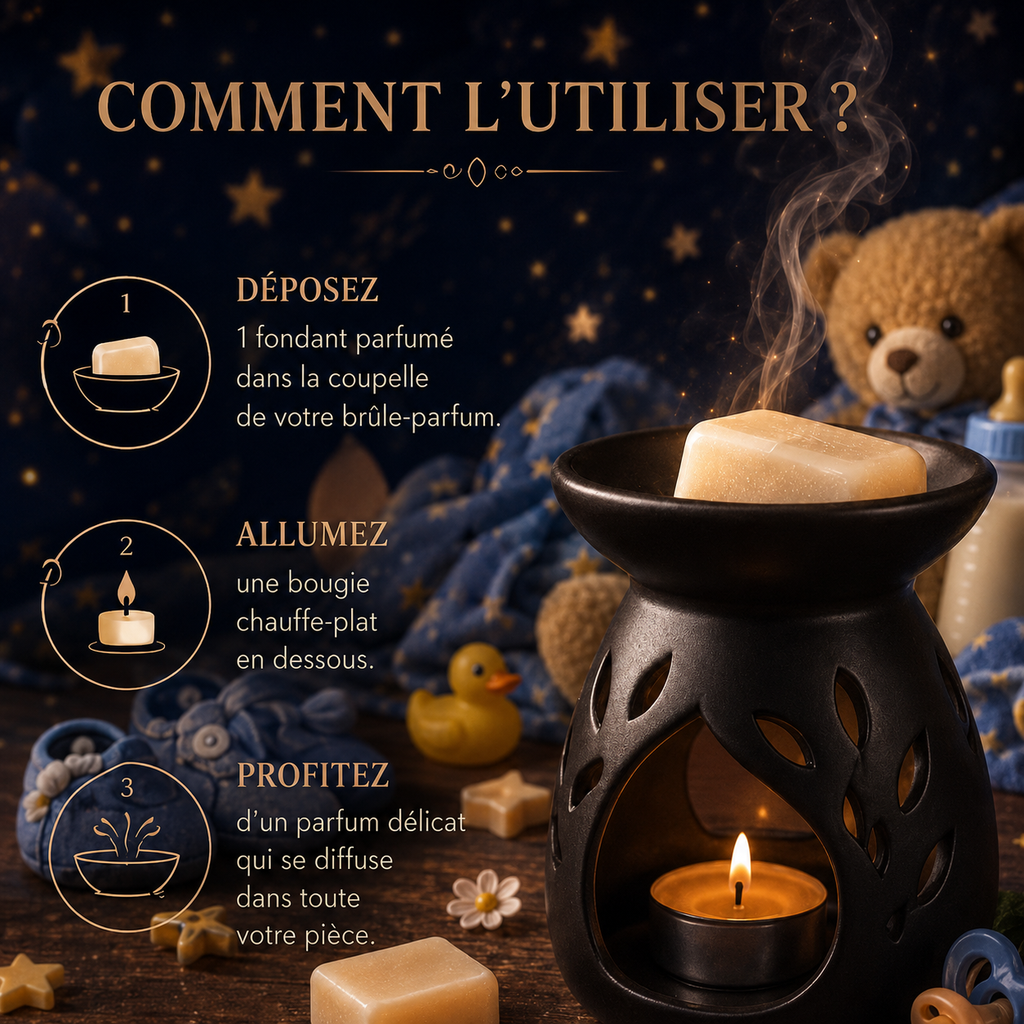 Fondant parfumé Musty Bakonette Bakougie — notes de fleur d’oranger et musc