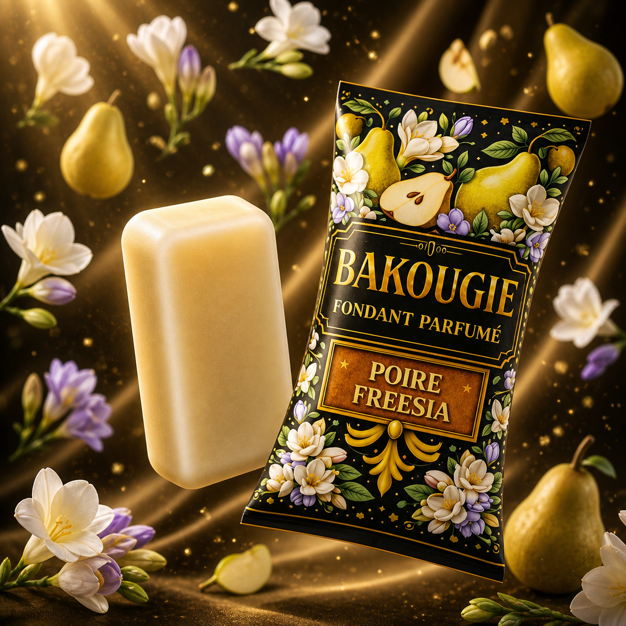 Fondant parfumé Poire freesia Bakonette Bakougie