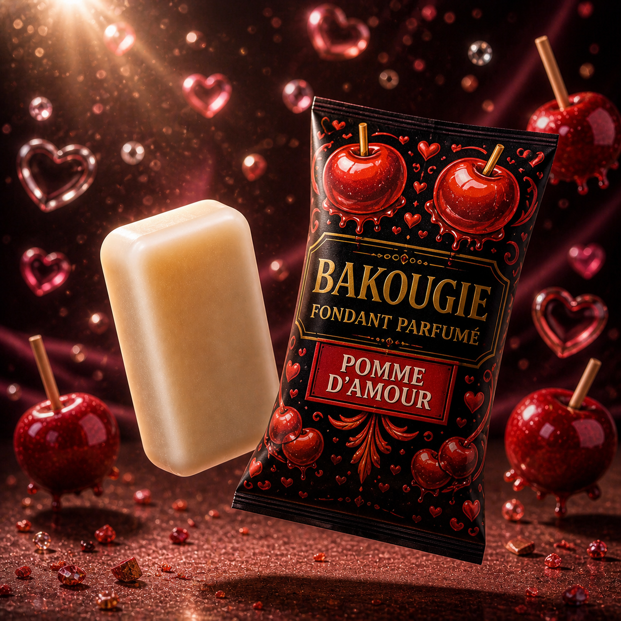 Fondant parfumé Pomme d’Amour Bakonette Bakougie