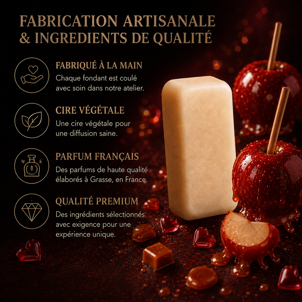 Fondant parfumé Pomme d’Amour Bakonette Bakougie — fabrication artisanale