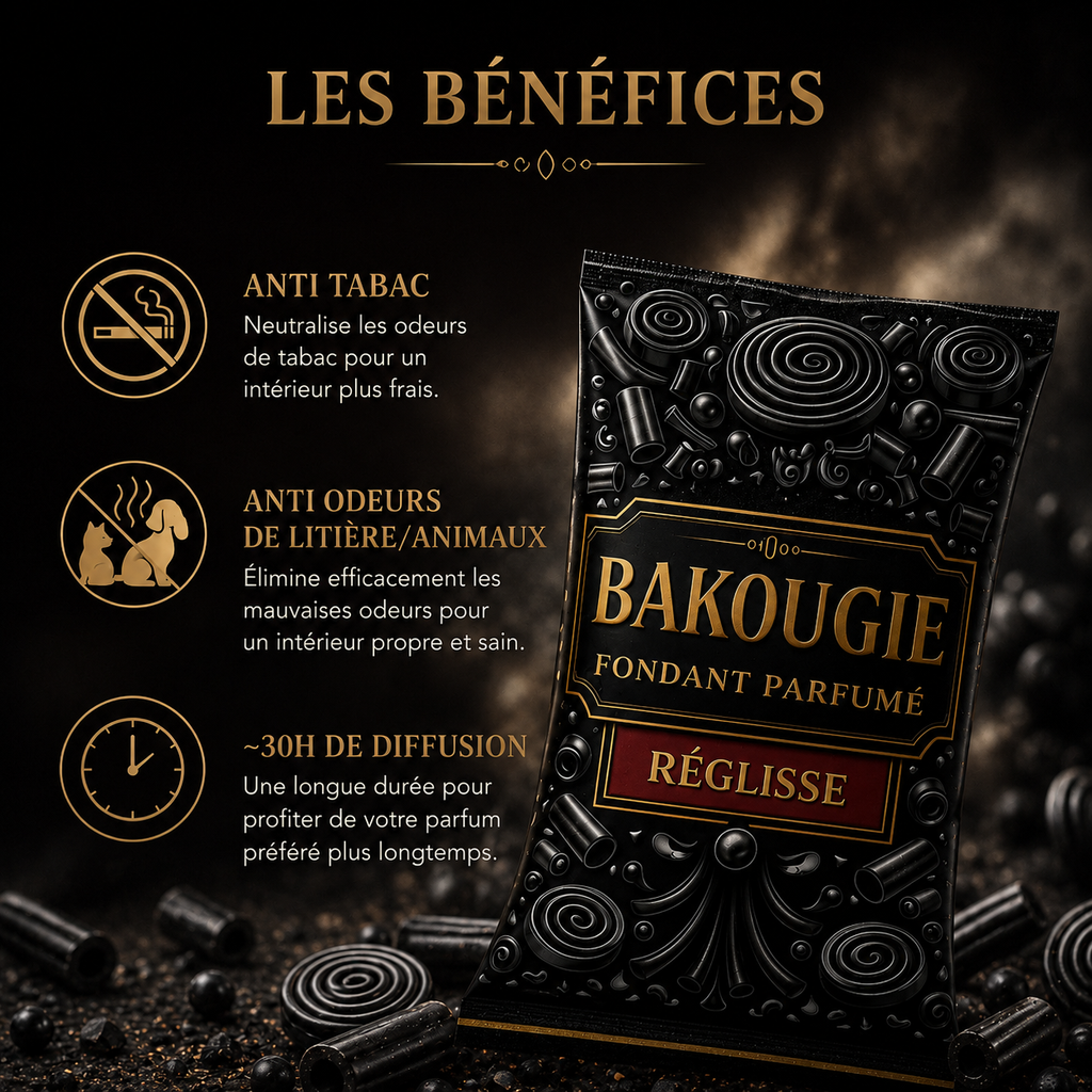 Fondant parfumé Réglisse Bakonette Bakougie — ambiance bonbon gourmand