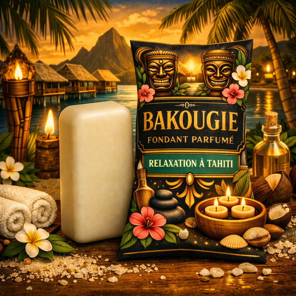 Fondant parfumé Relaxation à Tahiti Bakonette Bakougie