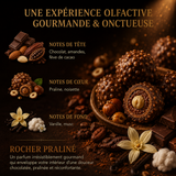 Fondant parfumé Rocher praliné Bakonette Bakougie — notes de chocolat, praline, noisette et vanille