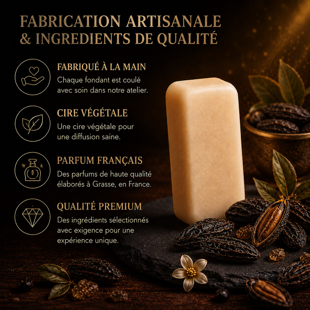 Fondant parfumé Tonka Bakonette Bakougie — notes de fève tonka et santal