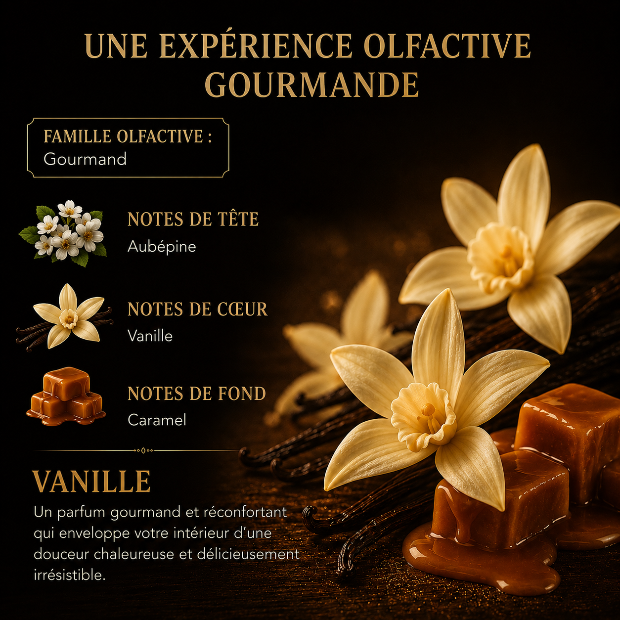 Fondant parfumé Vanille Bakonette Bakougie — notes de vanille et caramel