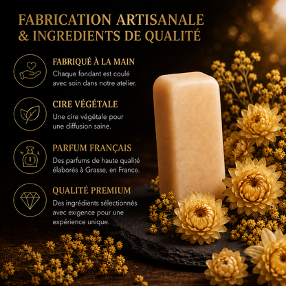 Galet parfumé immortelle aux notes de vanille amande musc et fleurs orientales pour une ambiance élégante