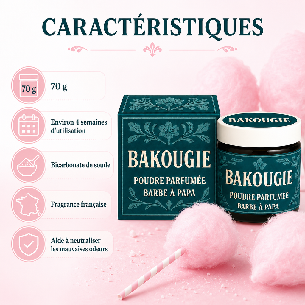 Poudre parfumée Barbe à papa Bakougie — vue complémentaire 3