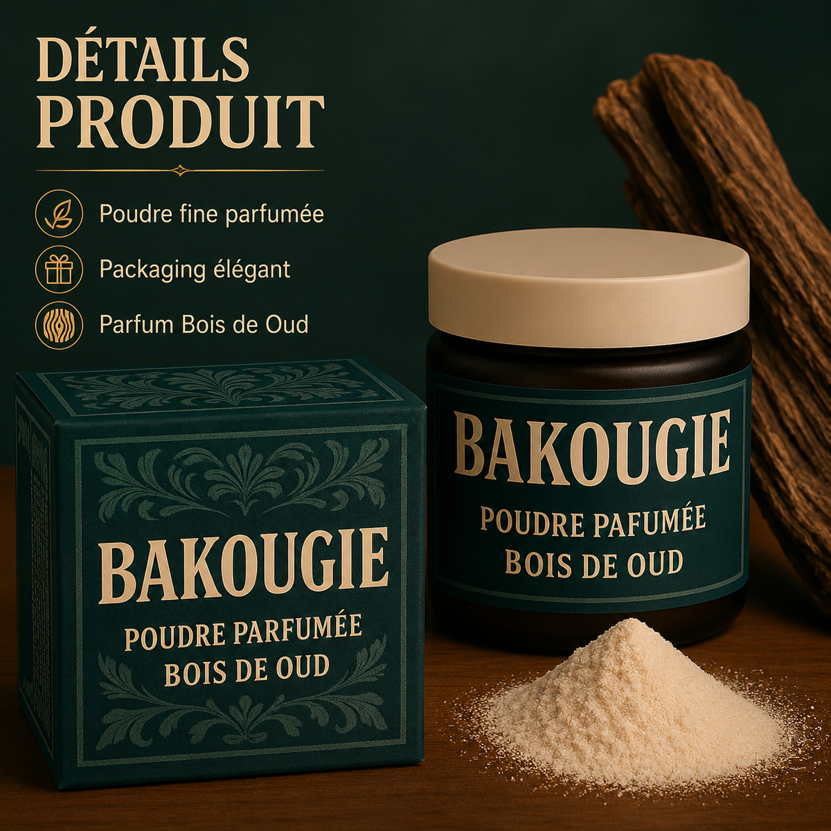 Poudre parfumée Bois de Oud Bakougie — vue complémentaire 6