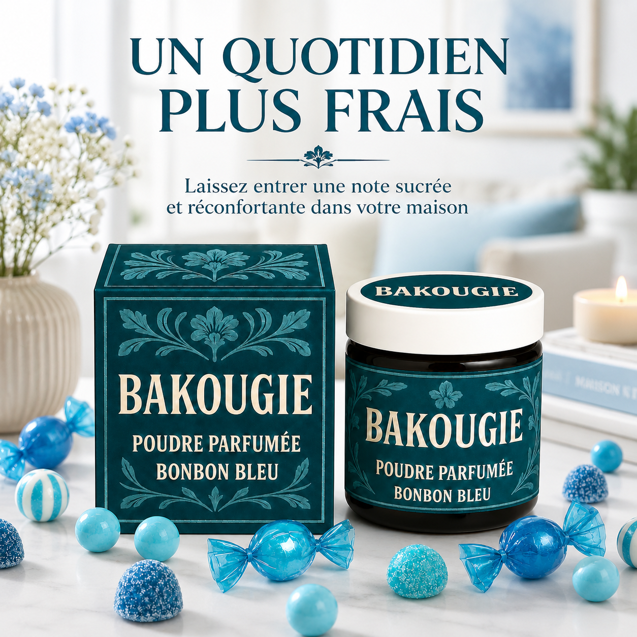 Poudre parfumée Bonbon bleu Bakougie — vue complémentaire 2