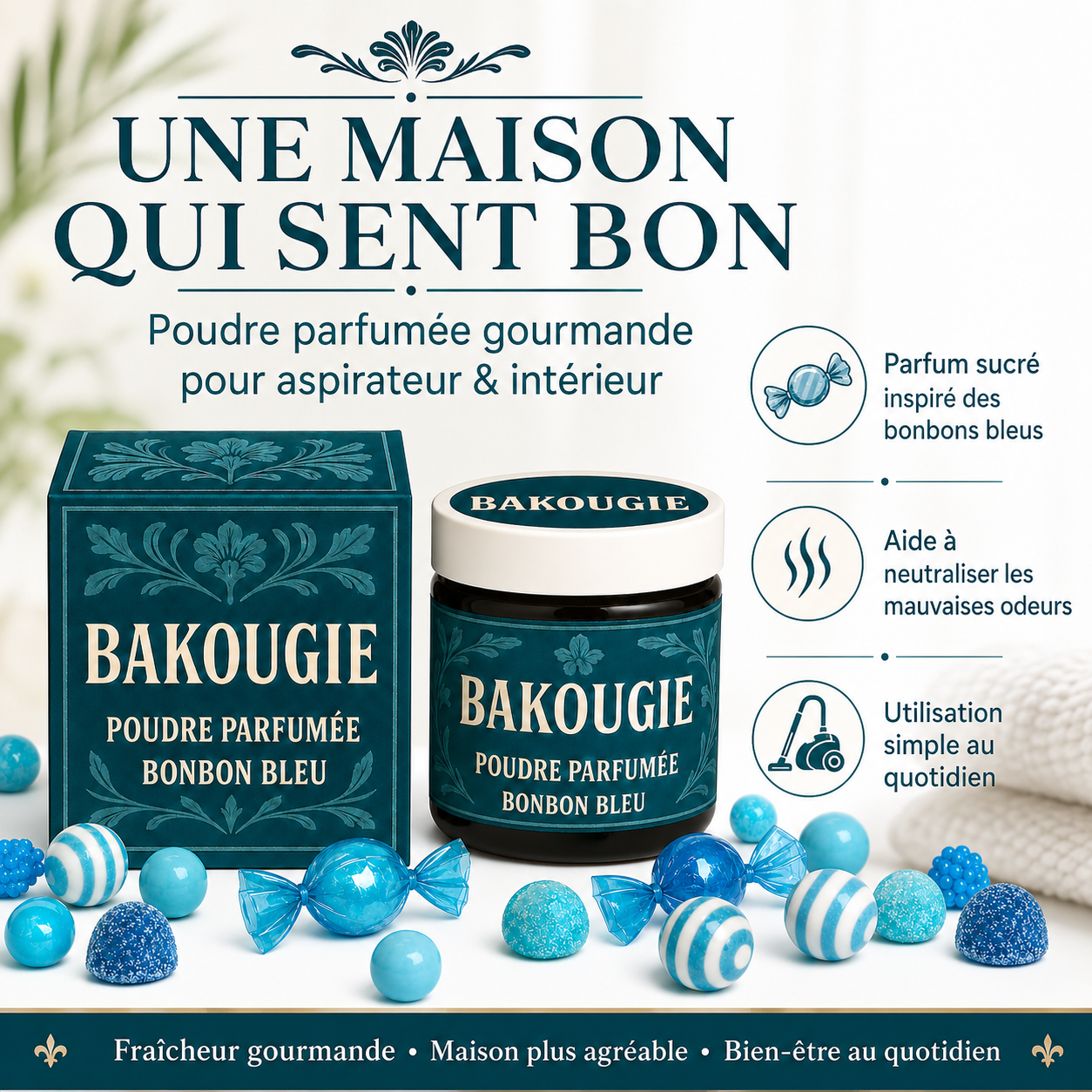 Poudre parfumée Bonbon bleu Bakougie — vue complémentaire 3