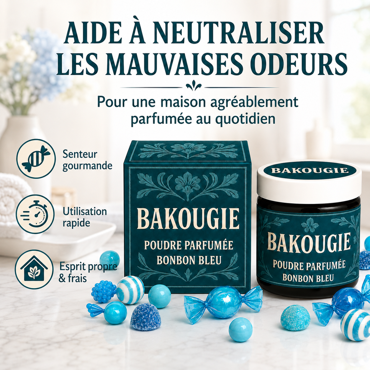 Poudre parfumée Bonbon bleu Bakougie — vue complémentaire 8