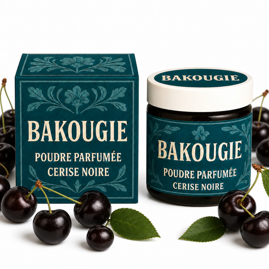 Poudre parfumée Cerise noire Bakougie pour aspirateur et poubelle