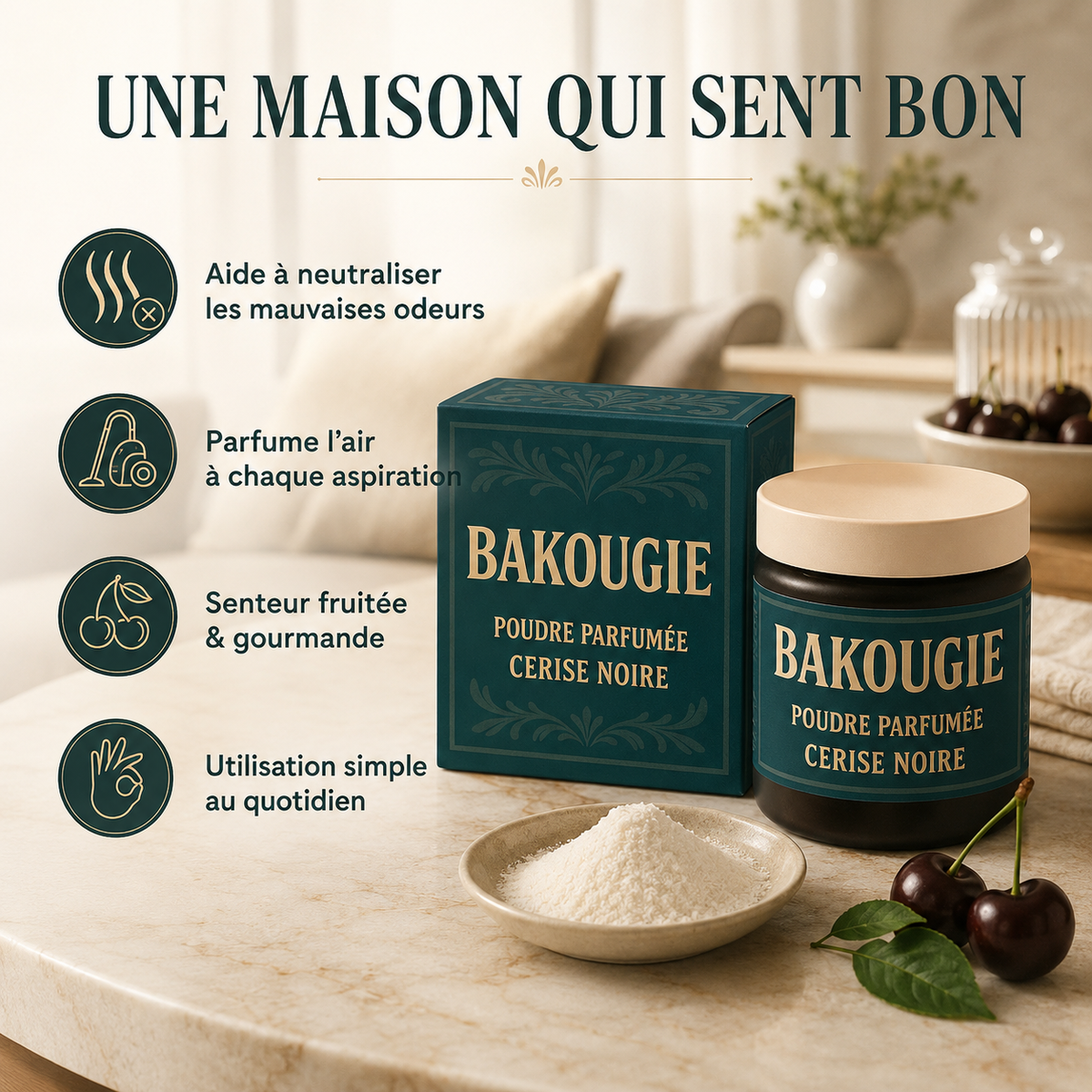 Poudre parfumée Cerise noire Bakougie — vue complémentaire 6