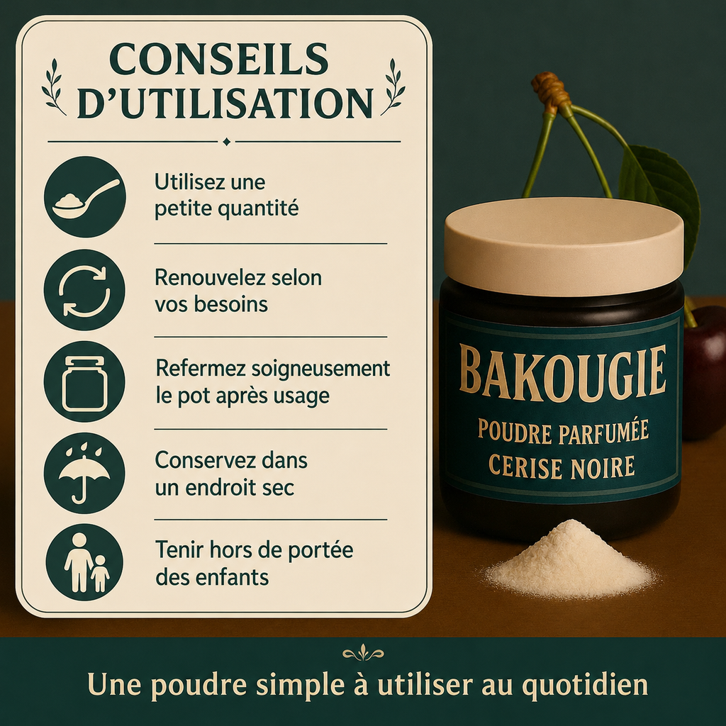 Poudre parfumée Cerise noire Bakougie — vue complémentaire 7