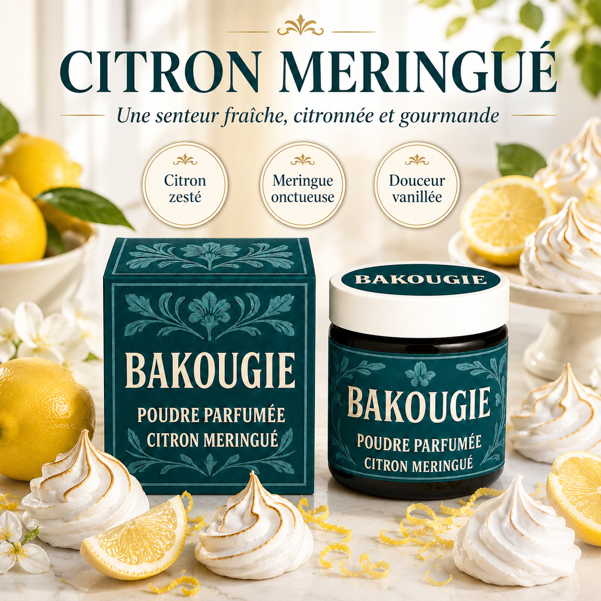 Poudre parfumée Citron meringué Bakougie — vue complémentaire 8