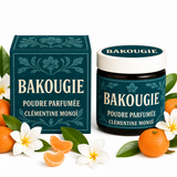 Poudre parfumée Clémentine monoï Bakougie pour aspirateur et poubelle