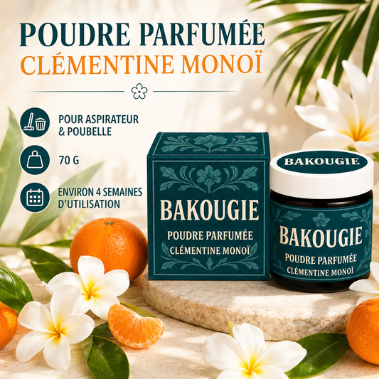 Poudre parfumée Clémentine monoï Bakougie — vue complémentaire 2