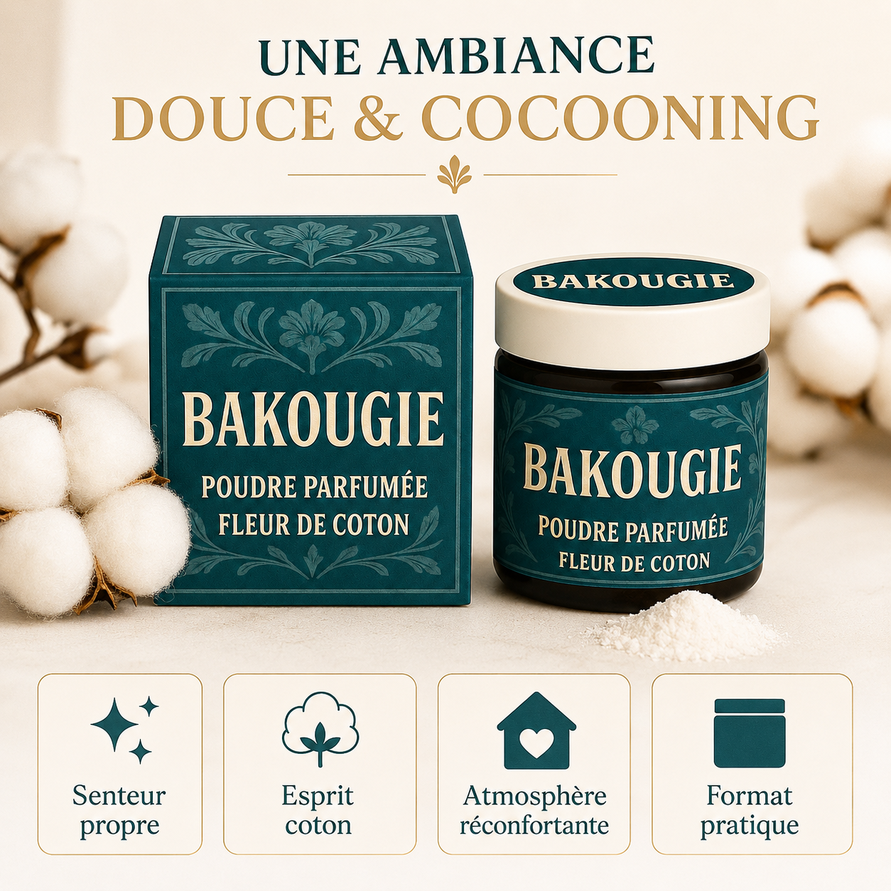 Poudre parfumée Fleur de coton Bakougie — vue complémentaire 6