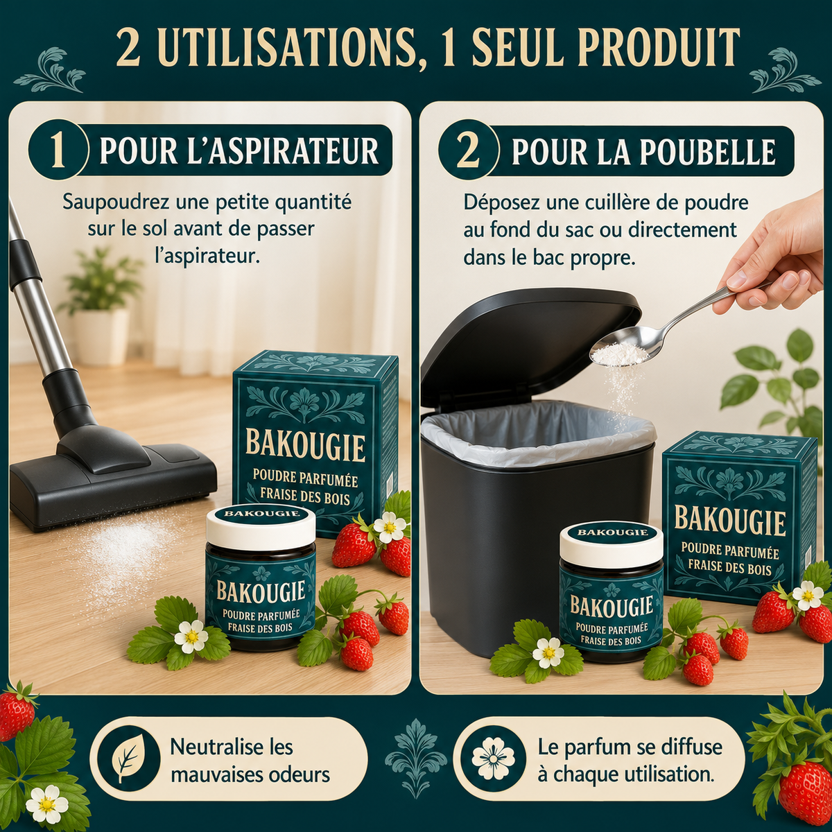 Poudre parfumée Fraise des bois Bakougie — vue complémentaire 4