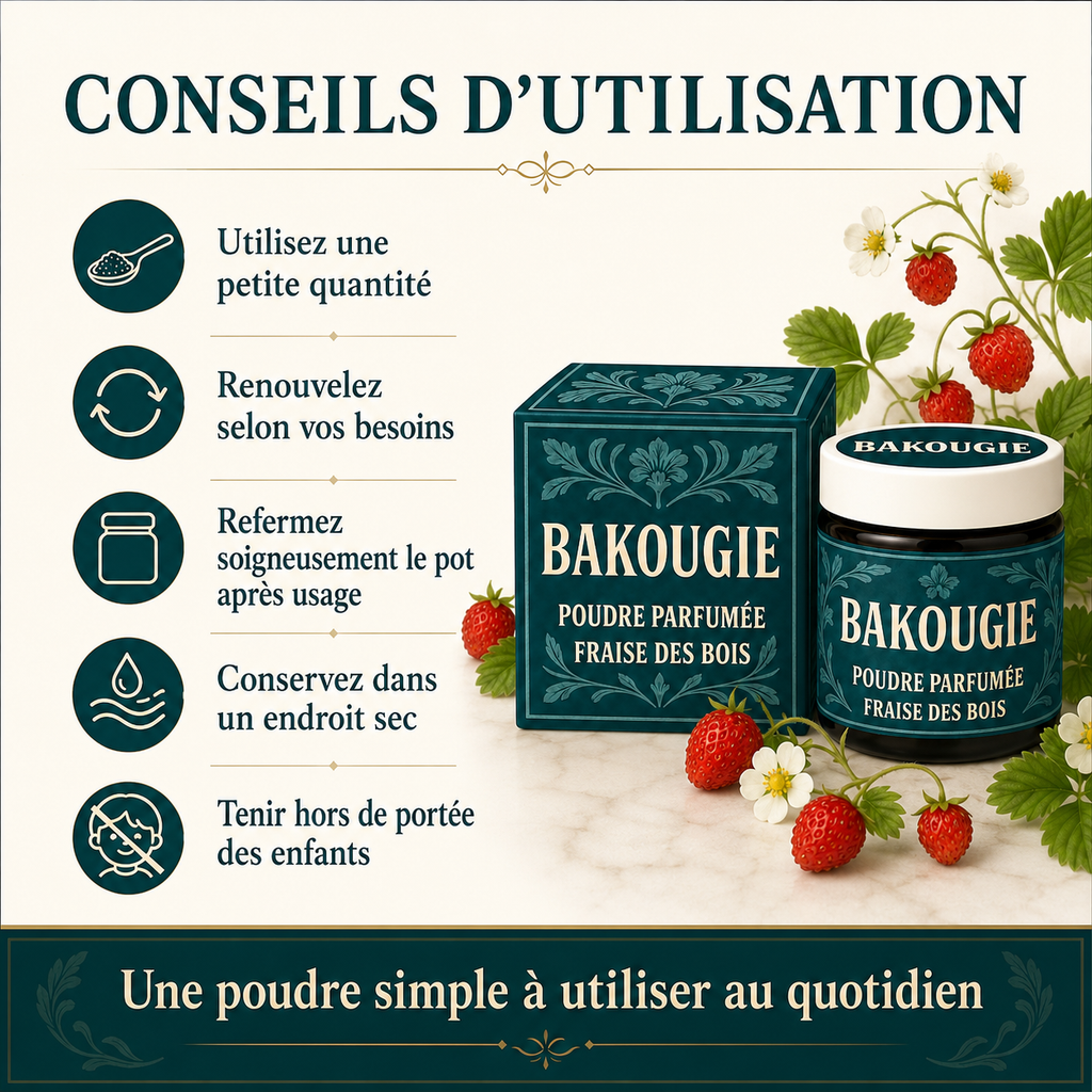 Poudre parfumée Fraise des bois Bakougie — vue complémentaire 5