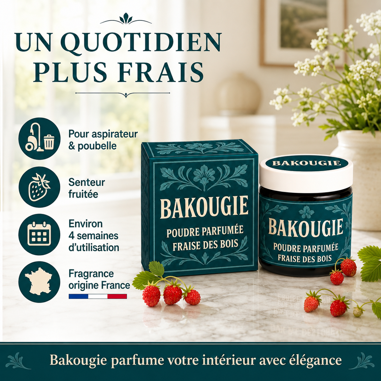 Poudre parfumée Fraise des bois Bakougie — vue complémentaire 7