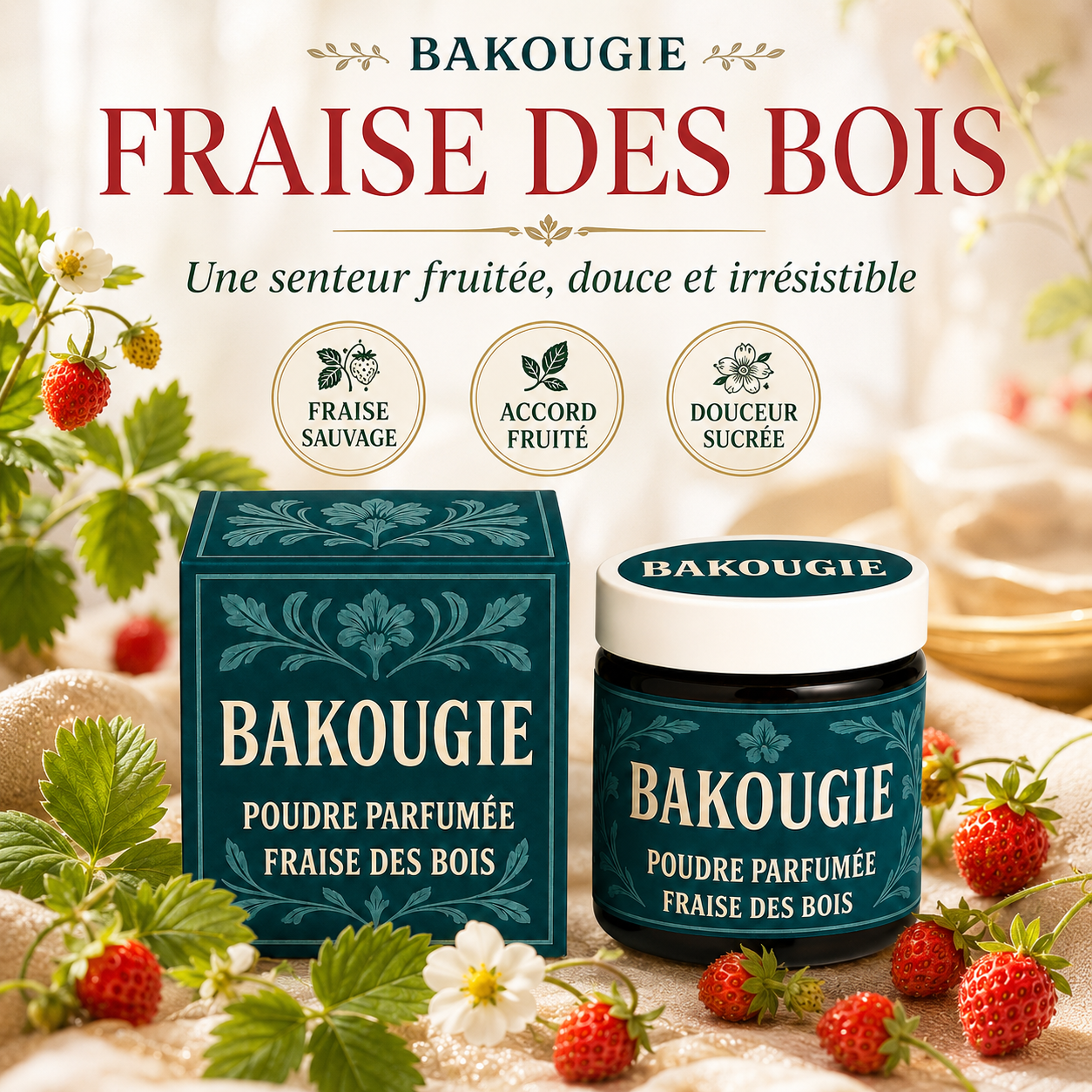 Poudre parfumée Fraise des bois Bakougie — vue complémentaire 8