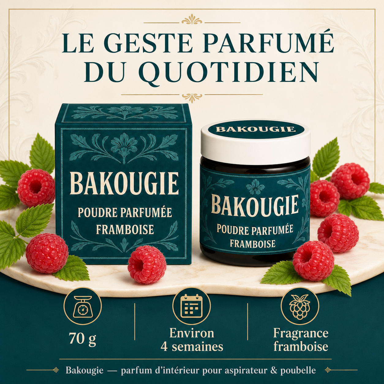 Poudre parfumée Framboise Bakougie — vue complémentaire 8
