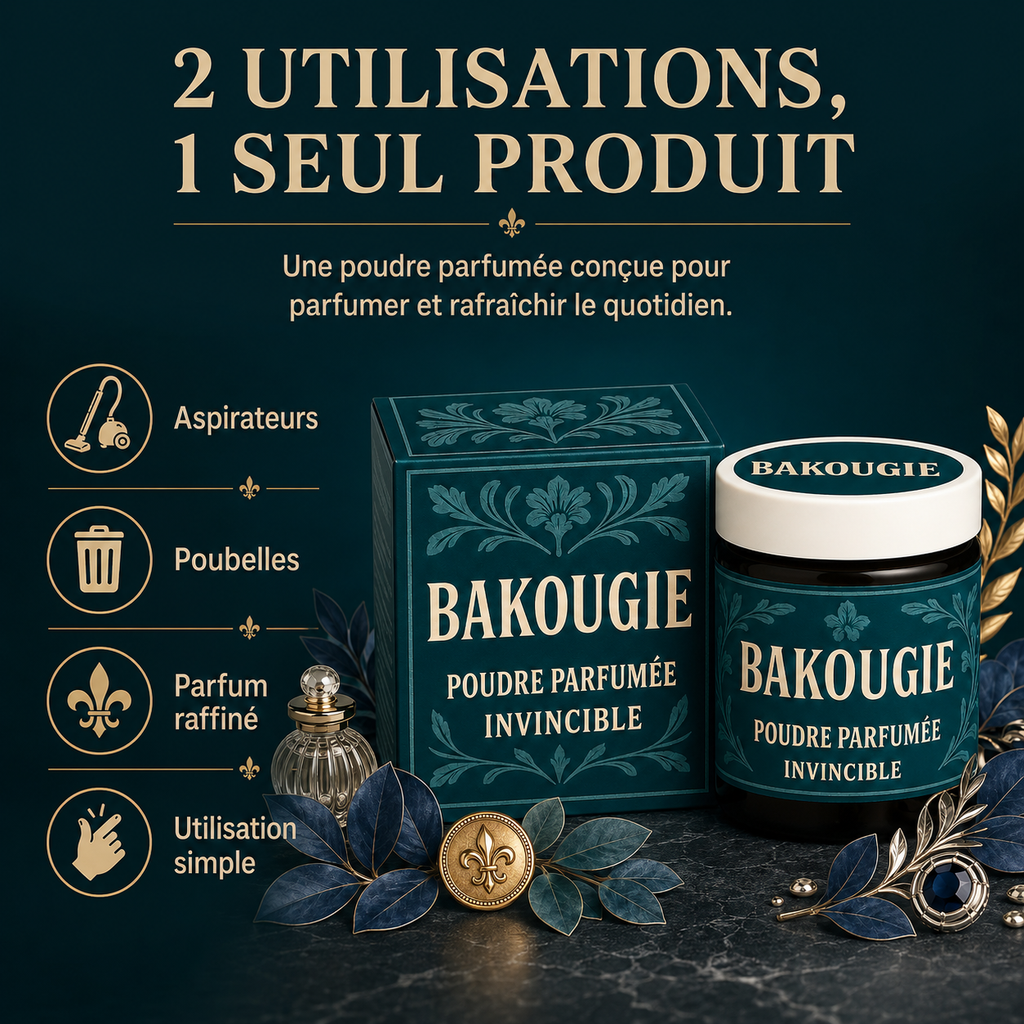 Poudre parfumée Invincible luxe masculin Bakougie — vue complémentaire 3