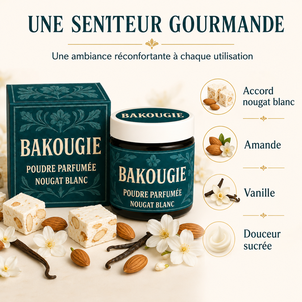 Poudre parfumée Nougat blanc Bakougie — vue complémentaire 4