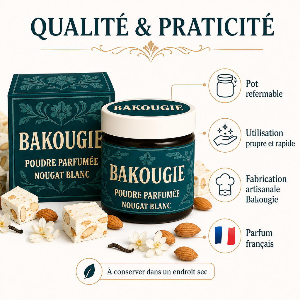 Poudre parfumée Nougat blanc Bakougie — vue complémentaire 6