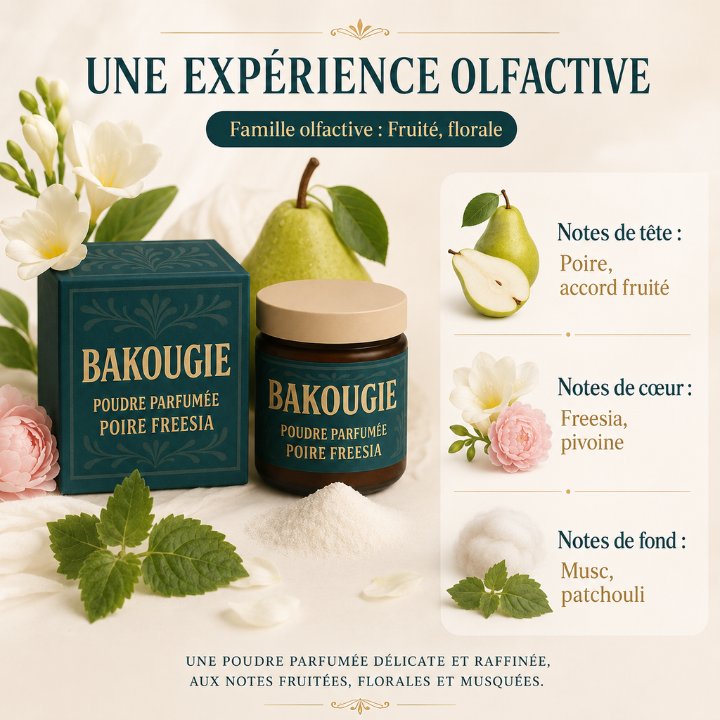 Poudre parfumée Poire freesia Bakougie — vue complémentaire 3