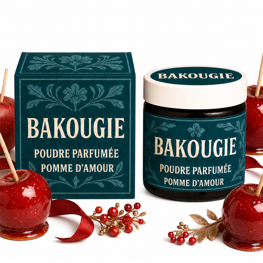 Poudre parfumée Pomme d’amour Bakougie pour aspirateur et poubelle